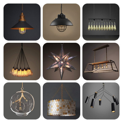 下得樂工業風燈具與鐘表 39套3D模型合集精選